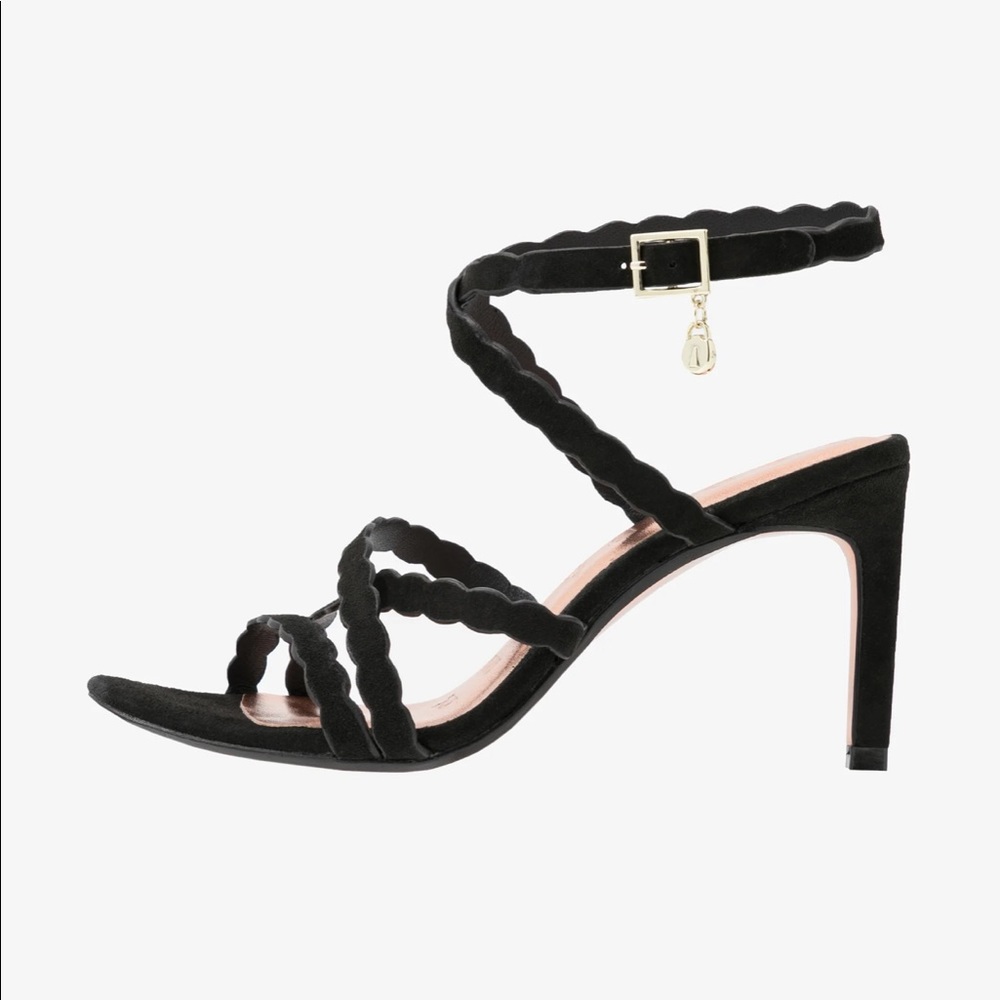 NEW Ted Baker London LILLYS Scallop Suede Sandals - Picture 5 of 9